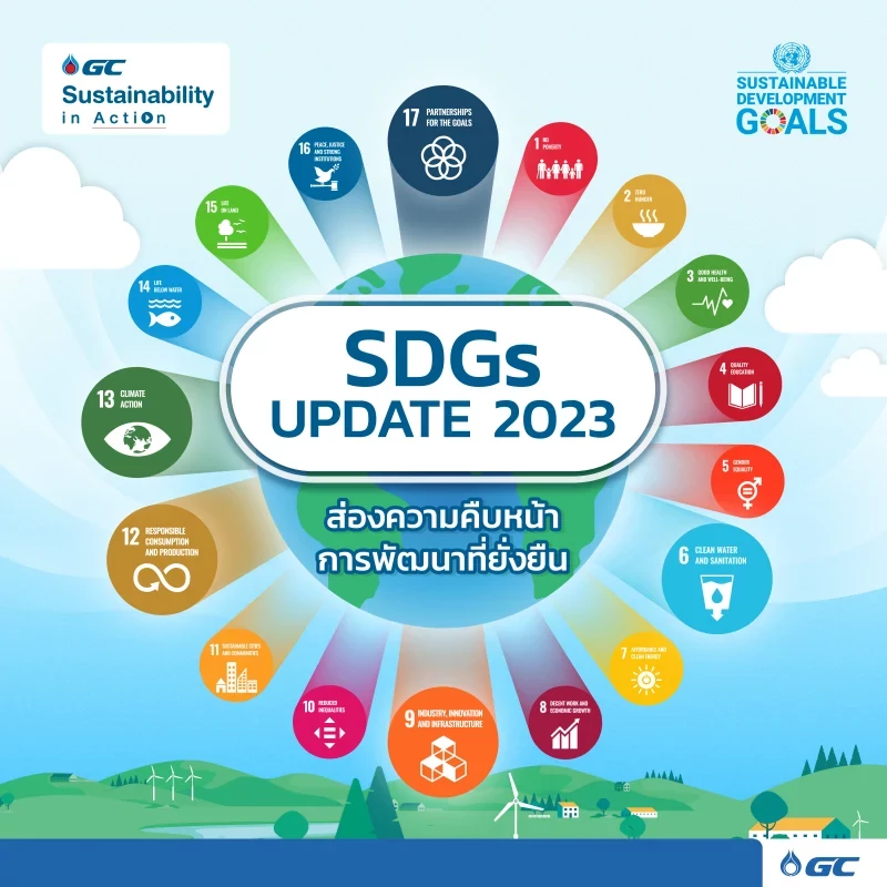 SDGs UPDATE 2023 ส่องความคืบหน้าการพัฒนาที่ยั่งยืน | PTT Global Chemical