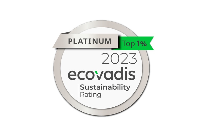 GC has achieved the highest-level Platinum award from Ecovadis