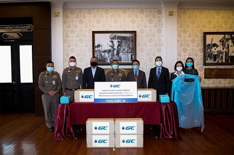 GC is supporting the fight against COVID-19 by providing medical gowns to the Royal Thai Police to prevent infections
