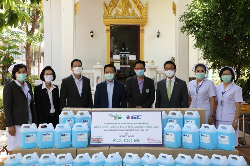 GC teams up with ThaiBev to provide alcohol gel under the Gelco brand to hospitals in Bangkok