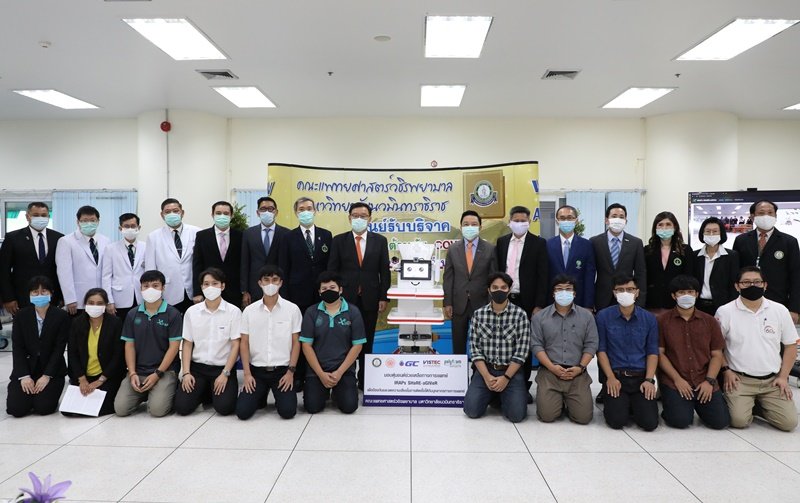 GC, King Mongkut's University of Technology North Bangkok, the Vidyasirimedhi Institute of Science and Technology (VISTEC), Navamindradhiraj University, and Polyfoam Group join together to develop and provide “Shared Robots”